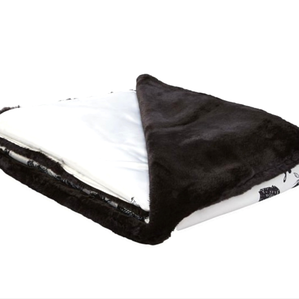 Victoria's secret FAUX FUR full sz blanket NWT